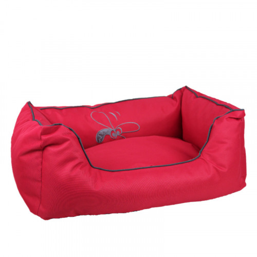 Dog Bed HUHU Sofa red-gray M
